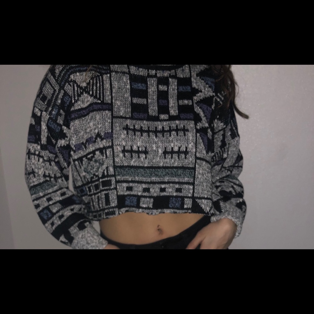vintage cropped sweater